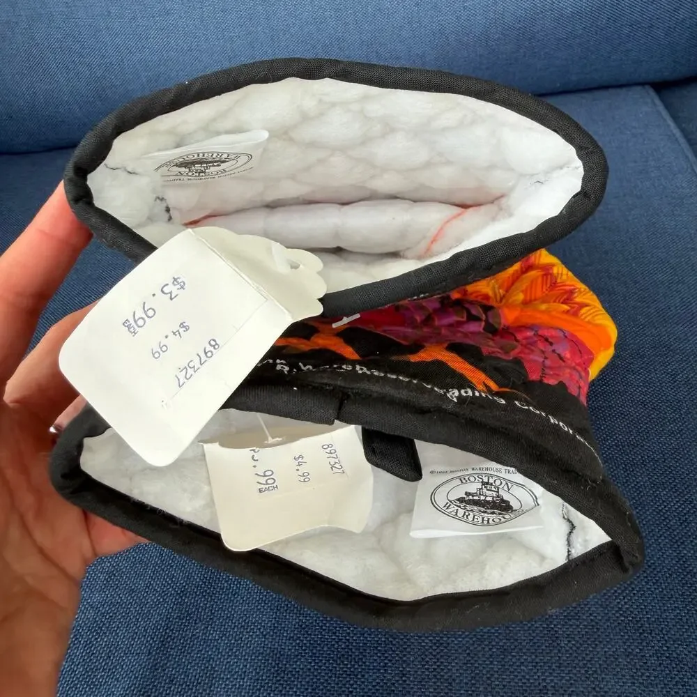 Vintage Turkey Oven Mitt Pair 1993 Boston Warehouse with TAGS Thanksgiving READ
